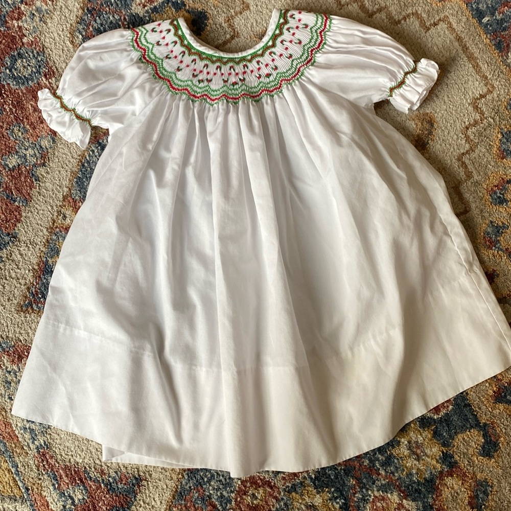 Rosalina Christmas dress 12m EUC